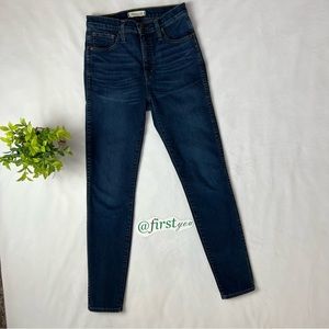 Madewell 10” High-Rise Skinny Jeans Size 26